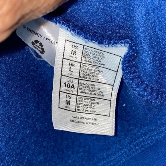 Disney Walt Disney World Cars themed full-zip hoodie Lightning McQueen Jacket - Picture 9 of 10